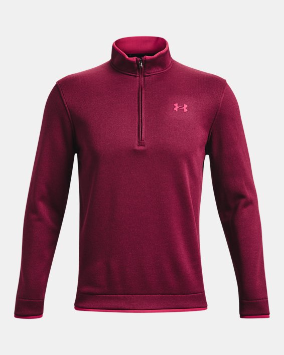 Maillot UA Storm SweaterFleece ½ Zip pour hommes, Pink, pdpMainDesktop image number 5